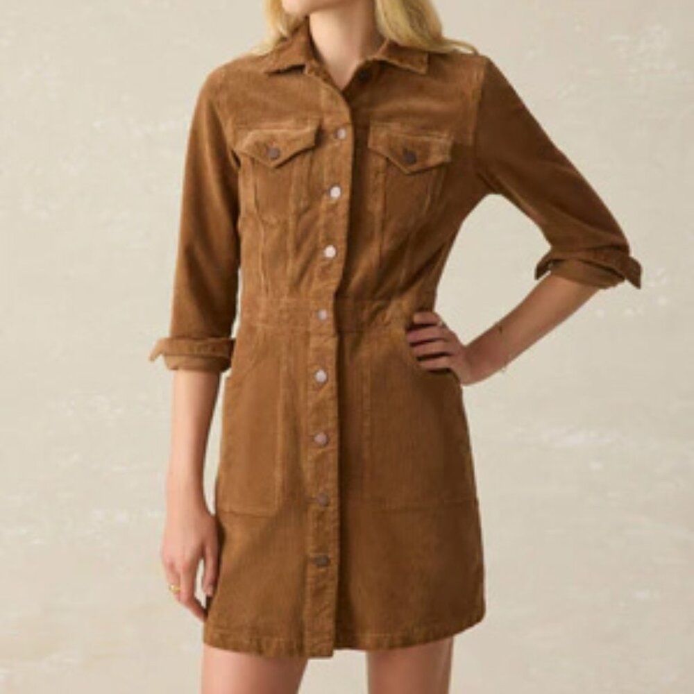 Faherty Softstretch Cord Michelle Dress